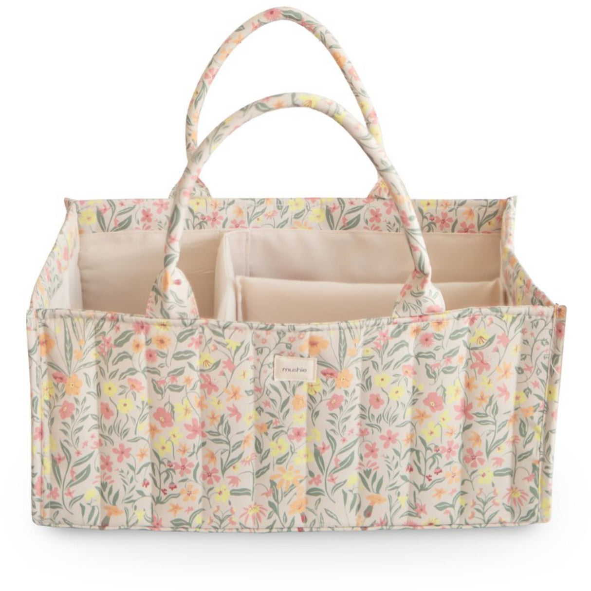 Mushie Pastel Blooms Mushie Diaper Caddy - Pastel Blooms