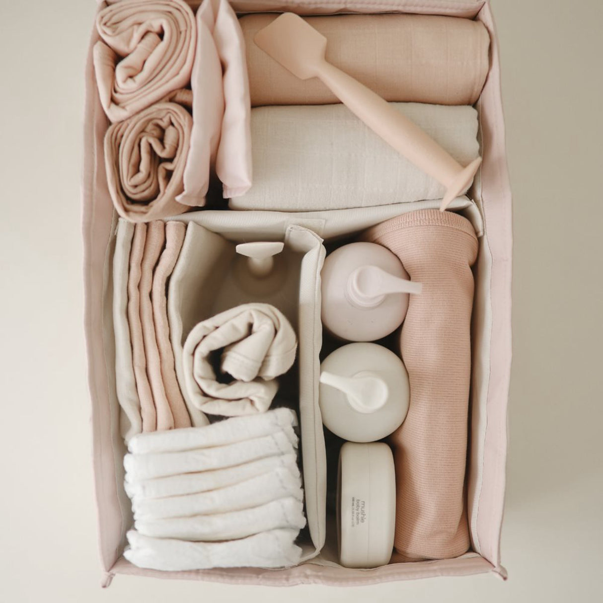 Mushie Blush Mushie Diaper Caddy - Blush