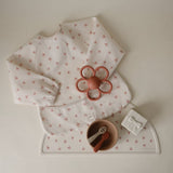 Mushie Bows Mushie Long Sleeve Bib - Bows