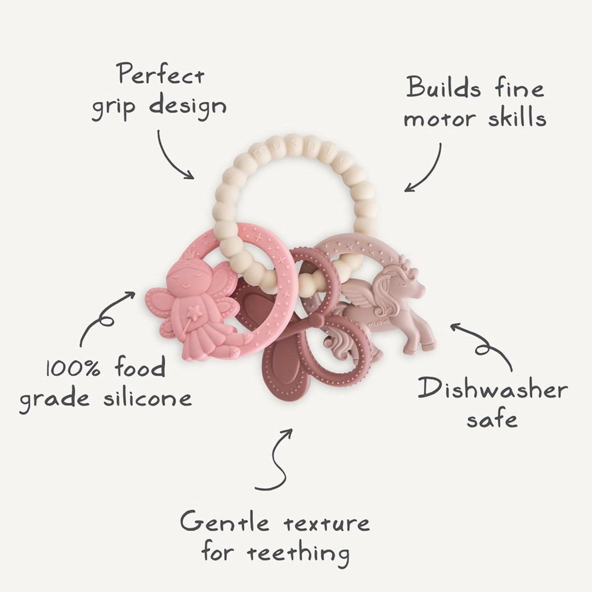 Mushie Fairy Mushie Fairy Teething Ring