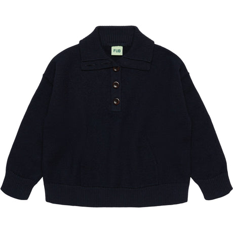FUB Dark Navy Felted Anorak