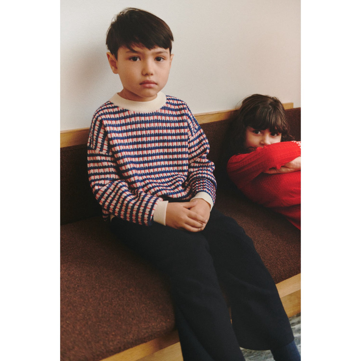 FUB Ercu/Deep Indigo/Classic Red Multi Sweater