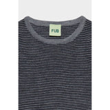 FUB Steel/Dark Navy Rib Blouse