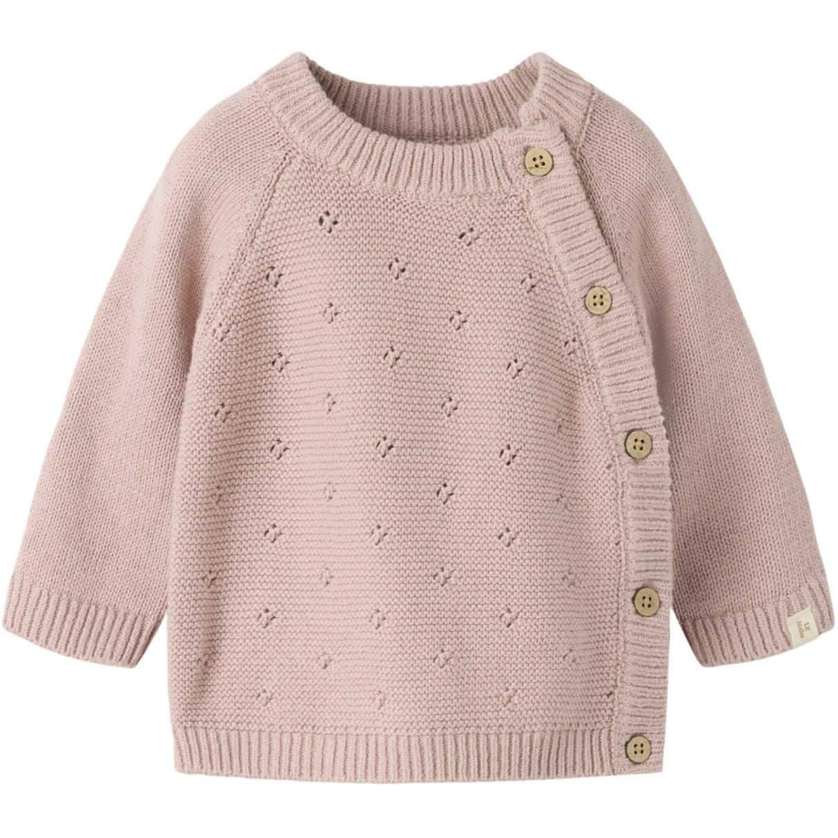 Lil'Atelier Adobe Rose Nbnlaguna Ls Wrap Knit Lil