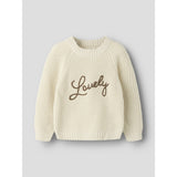 Lil'Atelier Turtledove Lovely Nmfemlen Emb Knit Lil