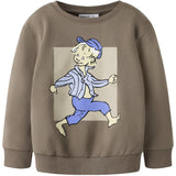 Name It Walnut Nmmole Emil Nreg Sweat Bru Sky