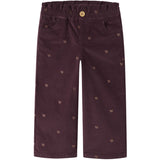 Name It Catawba Grape Glitter Bow Nmfbella Wide Cord Glitter Pants 4510-Yt