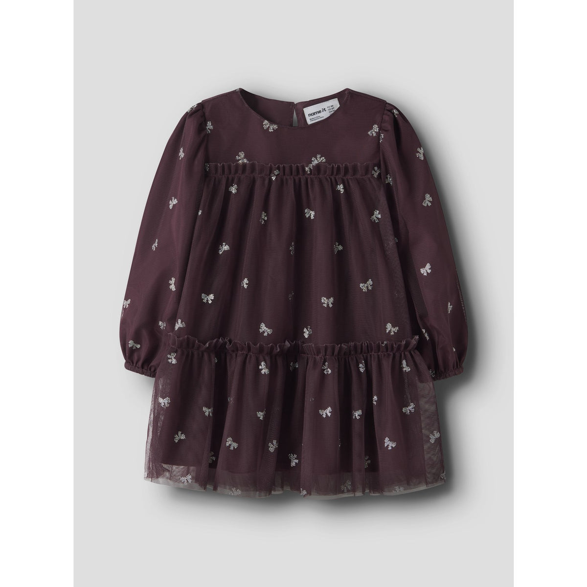 Name It Catawba Grape Nmframni Ls Dress