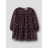 Name It Catawba Grape Nmframni Ls Dress