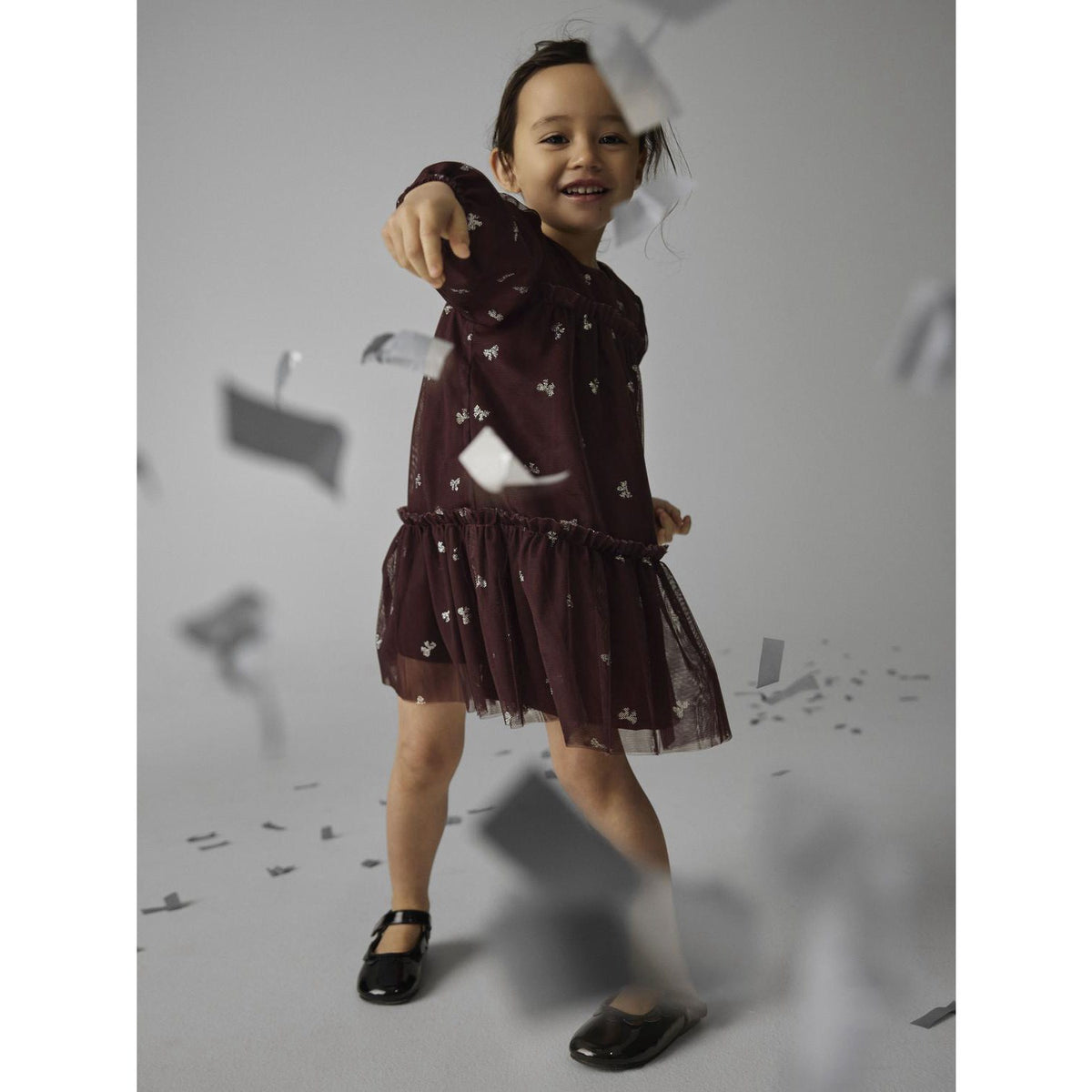 Name It Catawba Grape Nmframni Ls Dress