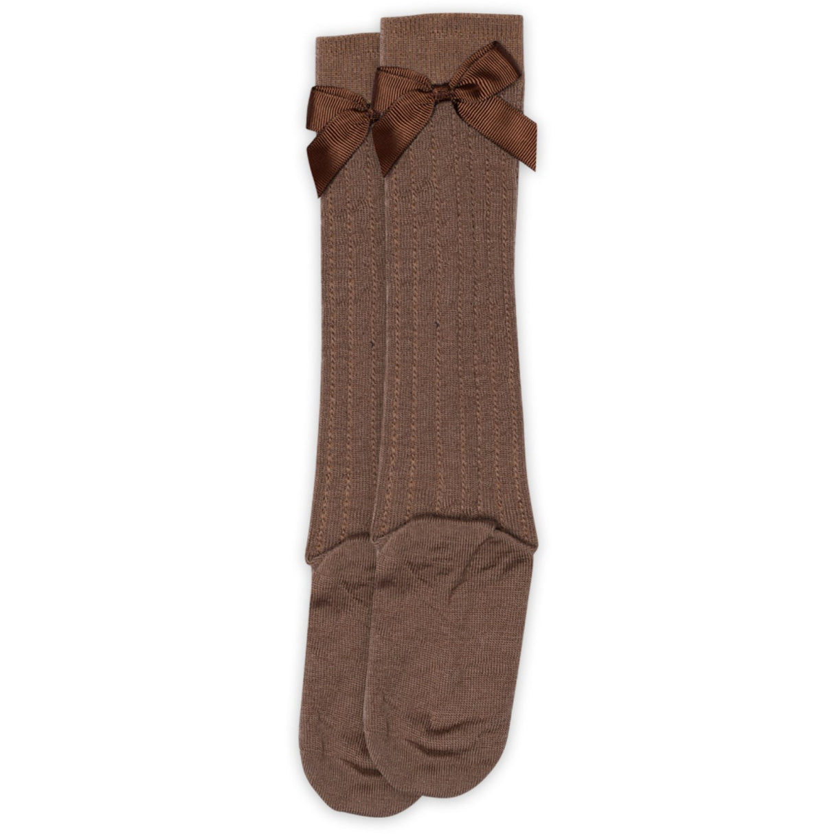 Mp Danmark Brown Sienna Vita Knee Socks Bow