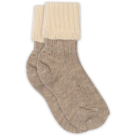 Mp Danmark Light Brown Melange Aries Socks