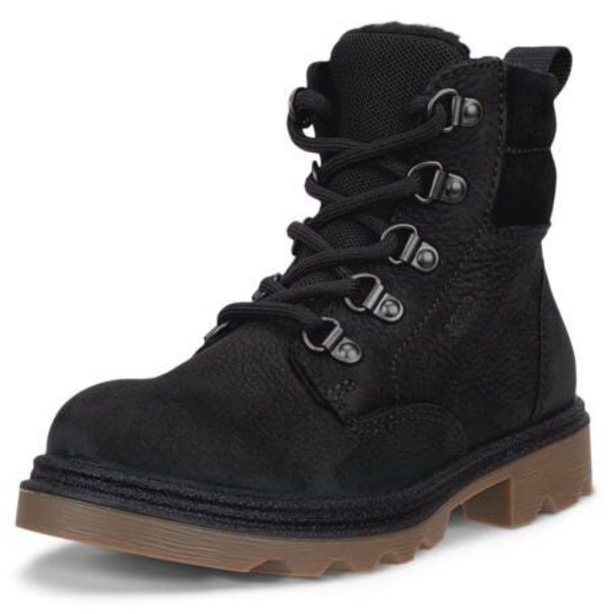 Ecco Black Grainer K Lace Up Boot