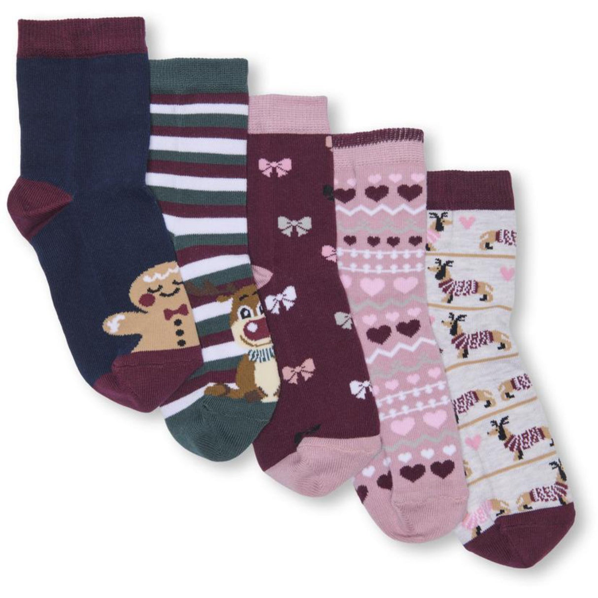 kids ONLY Cabernet Kogchristmas 5-Pack Socks In A Box Acc