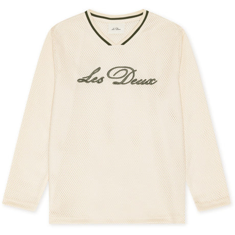 Les Deux Kids Ivory Mesh Ls T-Shirt Kids