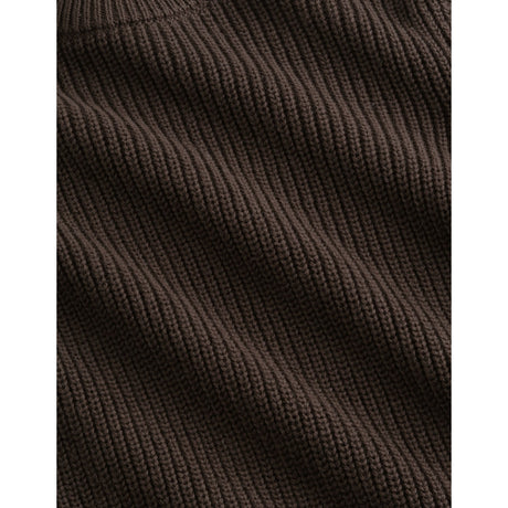 Les Deux Kids Molé Brown Rib Crewneck Knit Kids