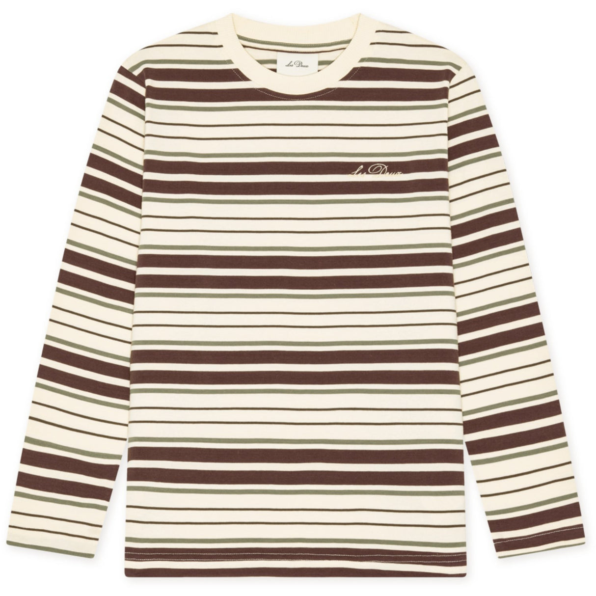 Les Deux Kids Eggnog White Stripe Ls T-Shirt Kids