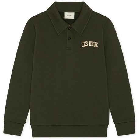 Les Deux Kids Rosin Green College Rugby Polo Sweatshirt Kids
