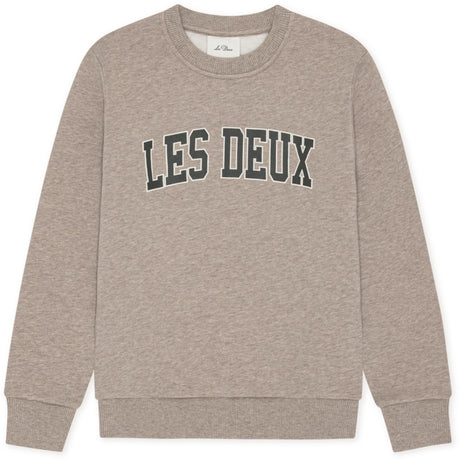 Les Deux Kids Dark Sand Melange College Sweatshirt Kids