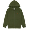 Les Deux Kids Rifle Green Core Contrast Zipper Hoodie Kids