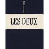 Les Deux Kids Dark Navy Zipper Rugby Sweatshirt Kids