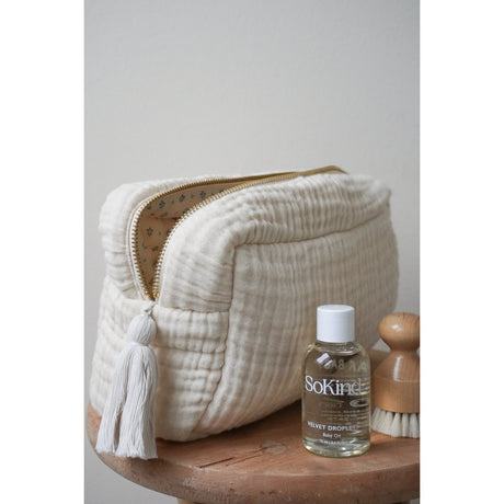 Cam Cam Copenhagen Anique White Capri Muslin Toiletry Bag