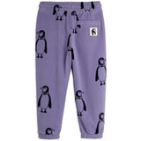 Mini Rodini Purple Penguin AOP Fleece Trousers