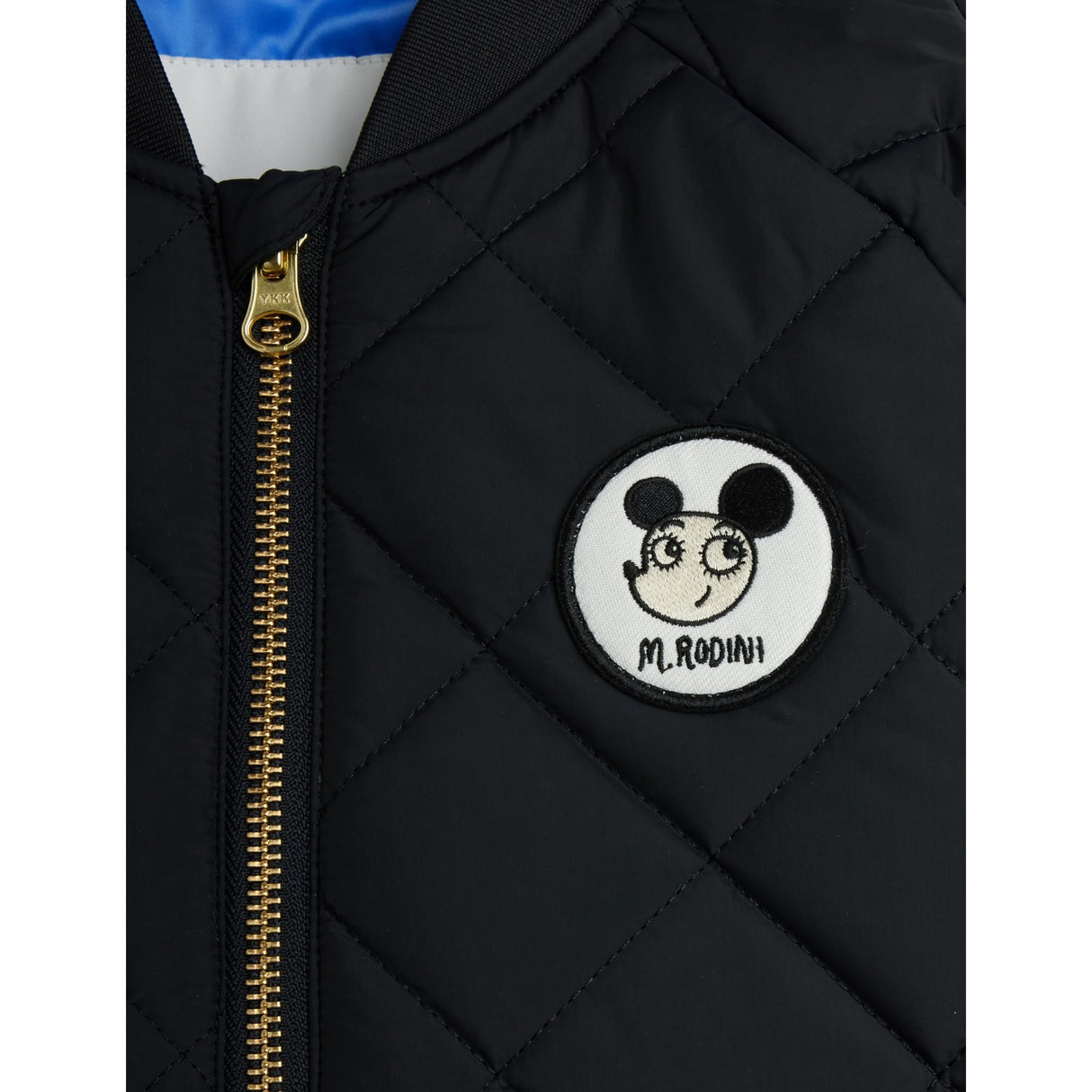 Mini Rodini Black Ritzratz Patch Quilted Puffer