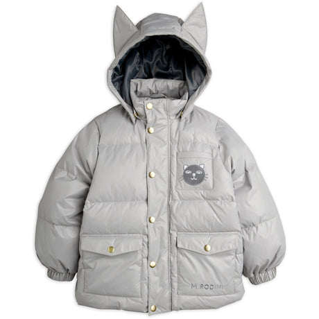 Mini Rodini Grey Cat Ears Heavy Puffer