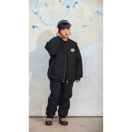 Mini Rodini Black Ritzratz Patch Quilted Puffer