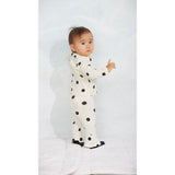 Mini Rodini Off-White Dots AOP Dog Ls Tee