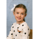 Mini Rodini Off-White Dots AOP Dog Ls Tee