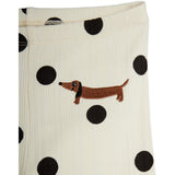 Mini Rodini Off-White Dots AOP Dog Flared Trousers