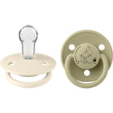 Bibs Ivory / Khaki X Moomins Pacifier De Lux Stinky 2-Pack Silicone