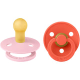 Bibs Baby Pink / Tango Pacifier Colour 2-Pack Latex