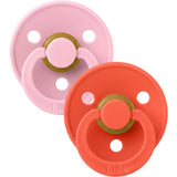 Bibs Baby Pink / Tango Pacifier Colour 2-Pack Latex