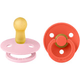 Bibs Baby Pink / Tango Pacifier Colour 2-Pack Latex
