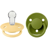 Bibs Pale Butter / Wasabi Pacifier De Lux 2-Pack Silicone