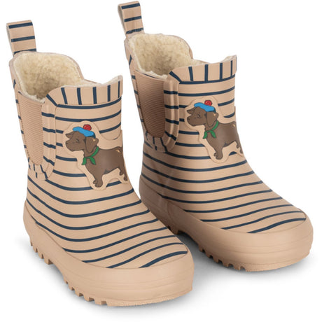 Konges Sløjd Stripe La Mer Roi Printed Rain Boot