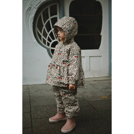 Konges Sløjd Leo Cerise Rainy Palme Set Girl