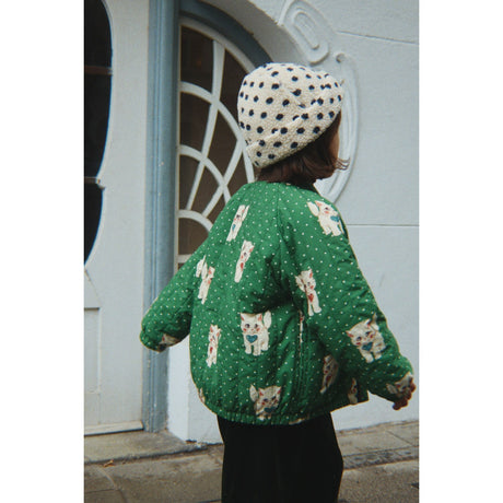 Konges Sløjd Dot Miao Verde Juno Printed Bomber Jacket