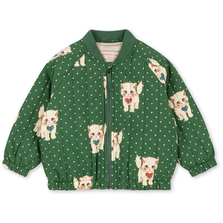 Konges Sløjd Dot Miao Verde Juno Printed Bomber Jacket