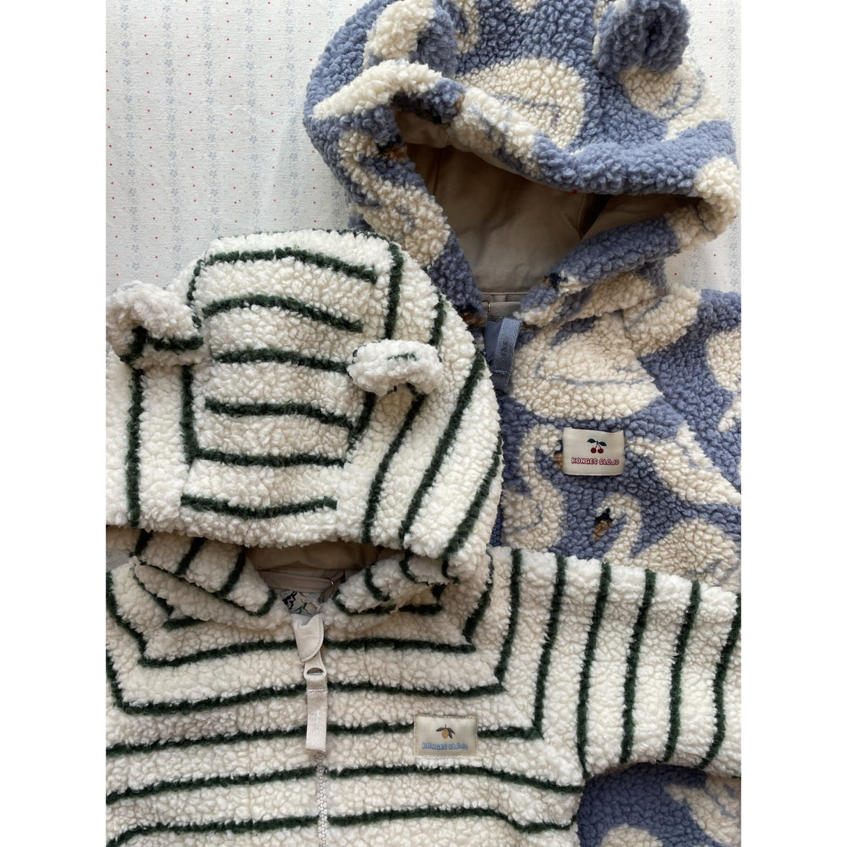 Konges Sløjd Erba Stripe Jody Teddy Onesie Grs