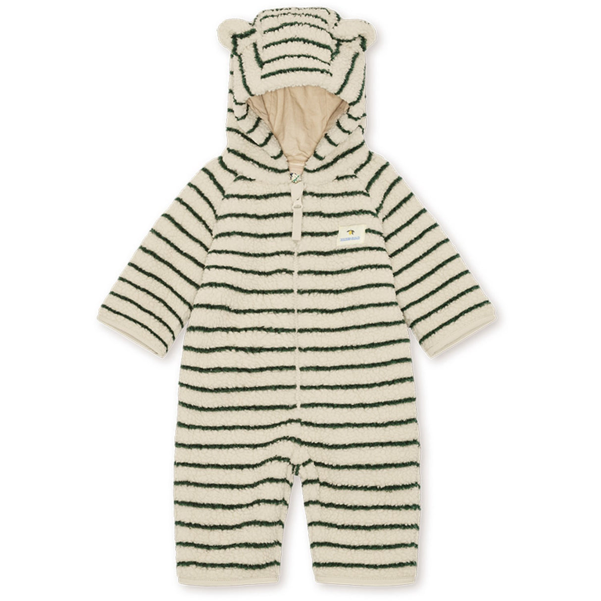 Konges Sløjd Erba Stripe Jody Teddy Onesie Grs