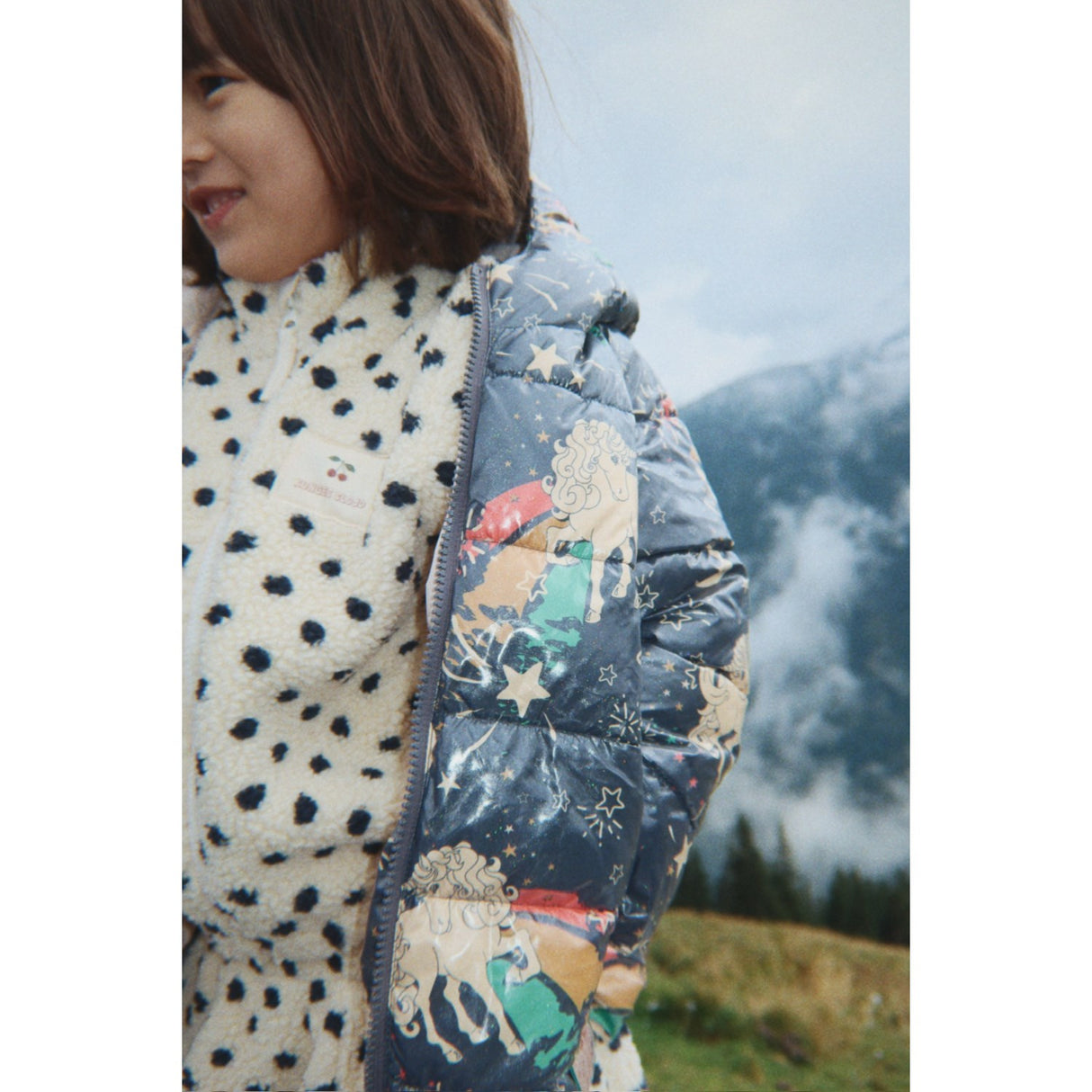Konges Sløjd Dot Lumiere Jody Embroidery Teddy Jacket Grs