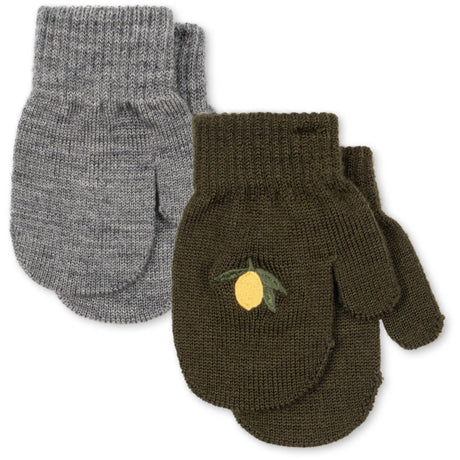 Konges Sløjd Kombu Green 2 Pack Filla Mittens