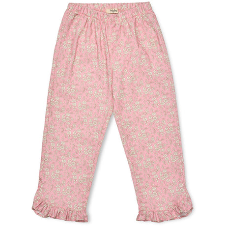Lalaby Pink Flower Cord Lotte Pants