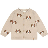 Minymo Beige Melange Cardigan Knit