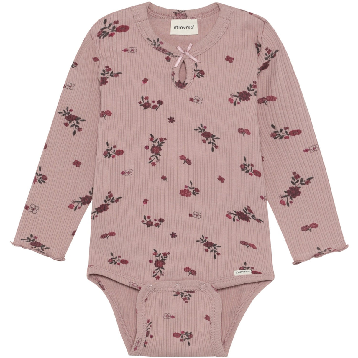 Minymo Fawn Body Ls Aop Rib