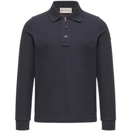 Moncler Navy Ls Polo